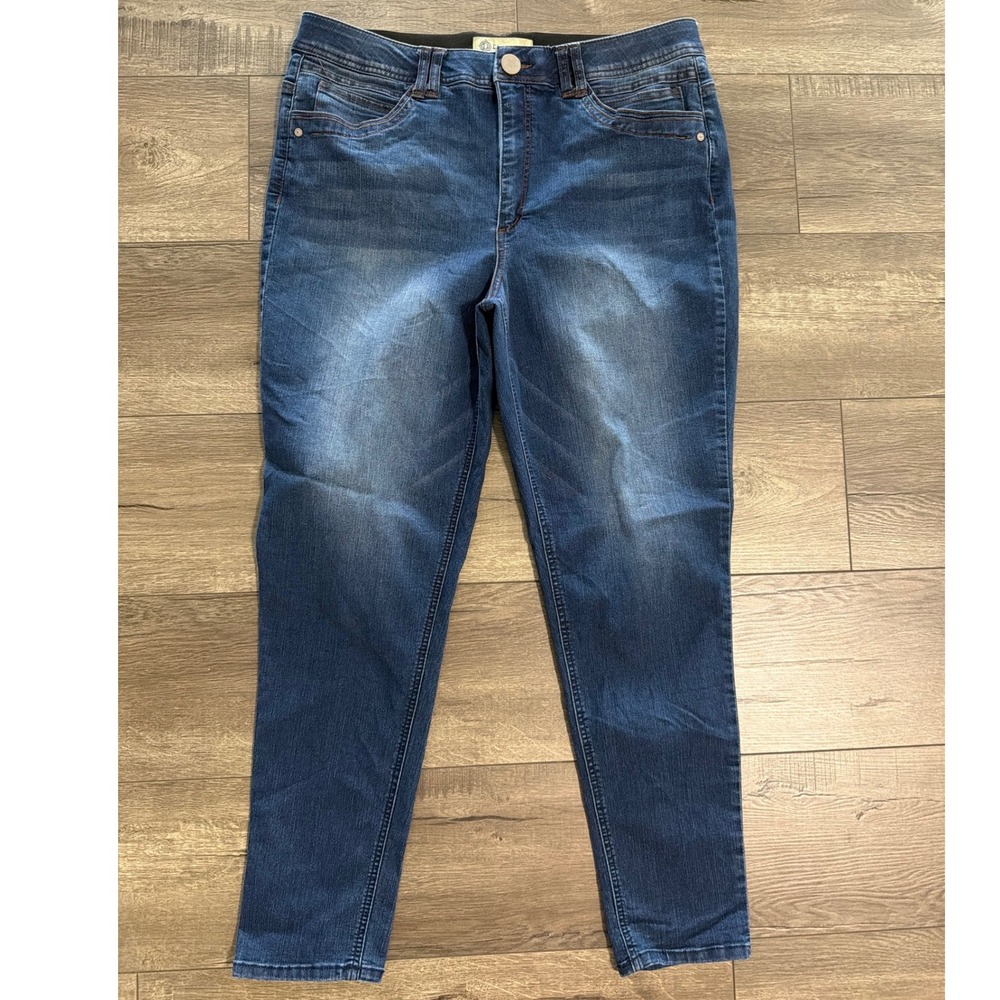 Democracy Ab Solution‎ High Rise Skinny Ankle Jeans Blue Denim Size 16